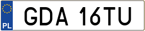Trailer License Plate
